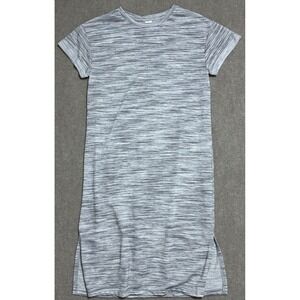 West Loop Shirt Womens Medium‎ Gray Short Sleeve Casual Lounge Dress Poly Rayon